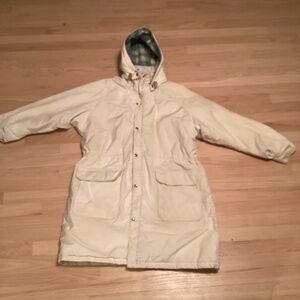 vintage L.L.Bean barn coat Hooded with sherpa lining XL